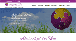 Desktop Screenshot of hopeforthree.org